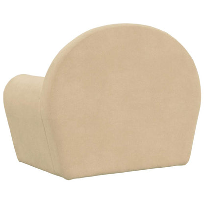 Divano Letto per Bambini Crema in Morbido Peluche | homemem39