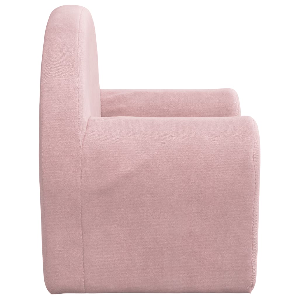 Divano Letto per Bambini Rosa in Morbido Peluche