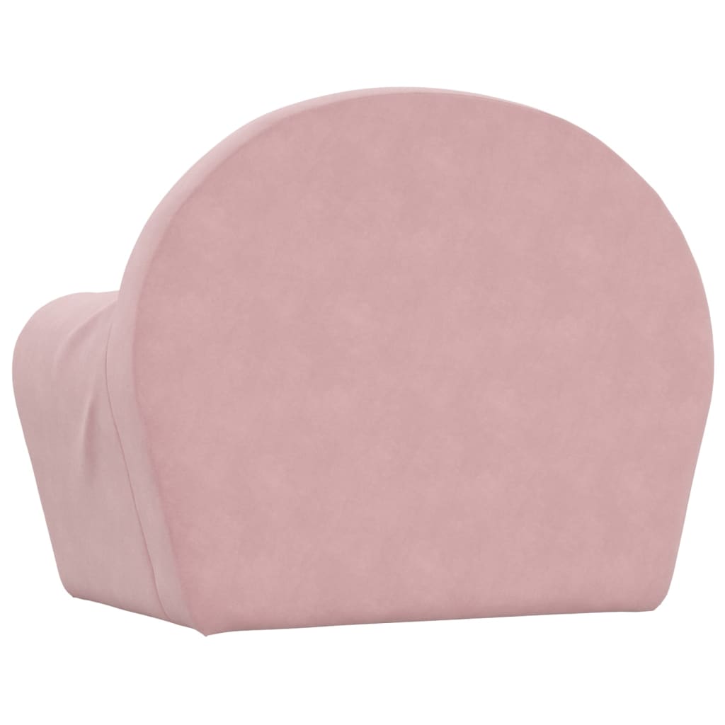 Divano Letto per Bambini Rosa in Morbido Peluche | homemem39