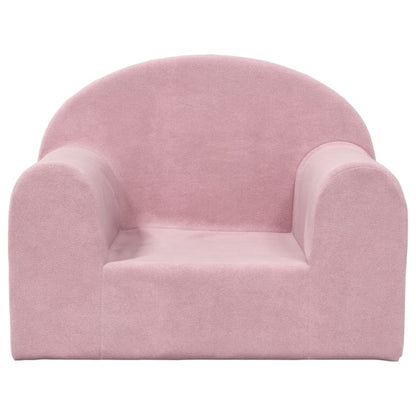 Divano per Bambini Rosa in Morbido Peluche | homemem39