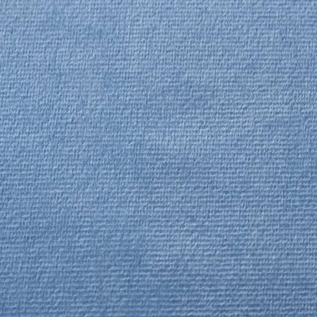 Divano Letto per Bambini a 2 Posti Blu in Morbido Peluche