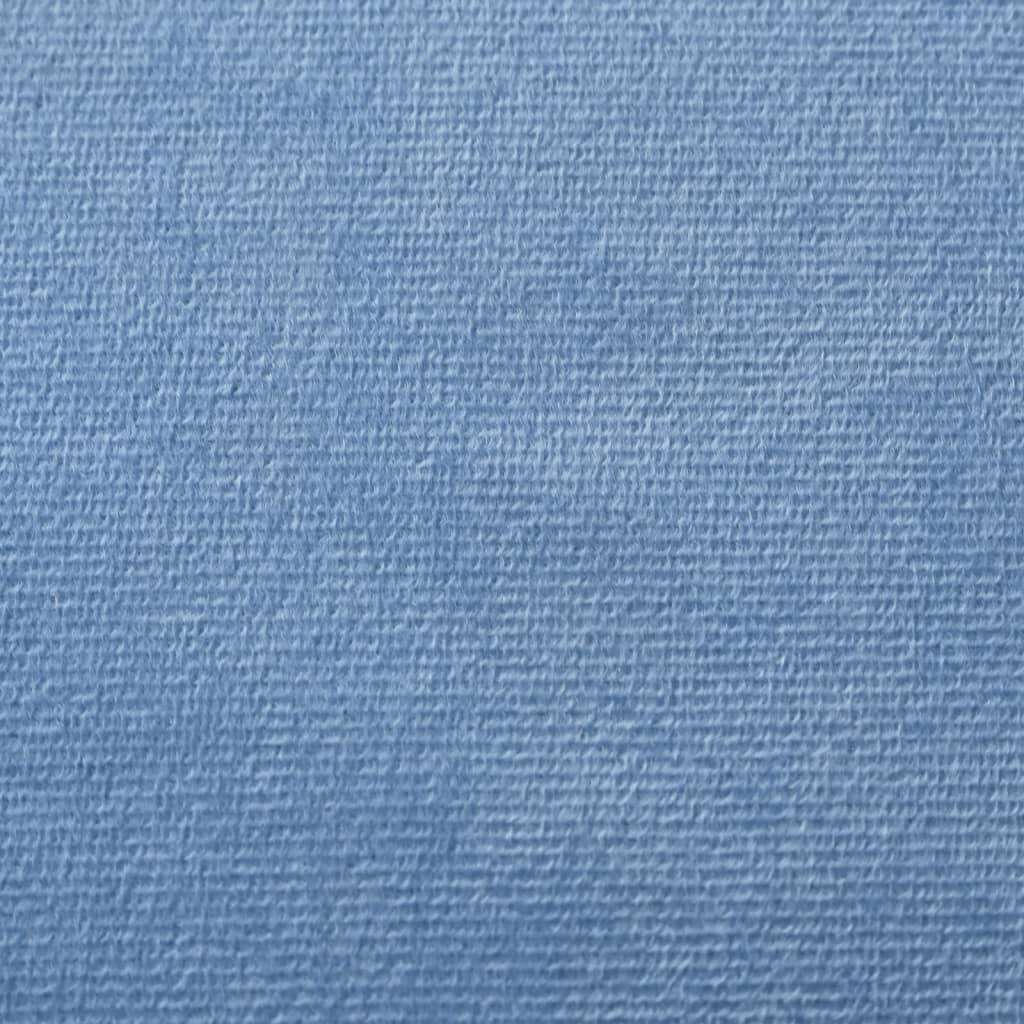 Divano Letto per Bambini a 2 Posti Blu in Morbido Peluche