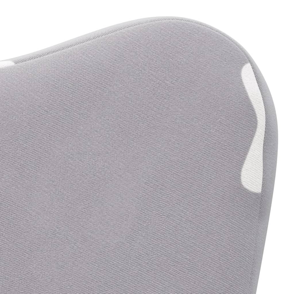 Divano per Bambini Grigio Chiaro con Stelle in Morbido Peluche | homemem39