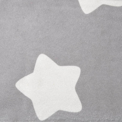 Divano per Bambini Grigio Chiaro con Stelle in Morbido Peluche | homemem39
