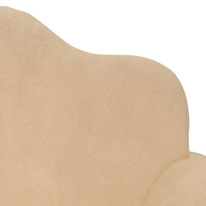 Divano per Bambini a 2 Posti Crema in Morbido Peluche | homemem39