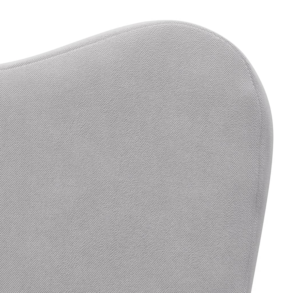 Divano Letto per Bambini Grigio Chiaro in Morbido Peluche | homemem39