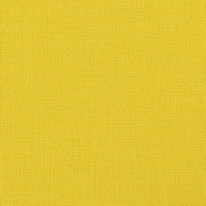 Divano a 2 Posti con Cuscini Giallo Chiaro 120 cm in Tessuto | homemem39