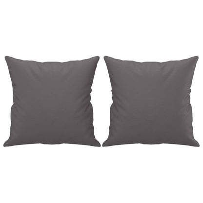 Divano a 2 Posti con Cuscini Grigio 140 cm in Similpelle - homemem39