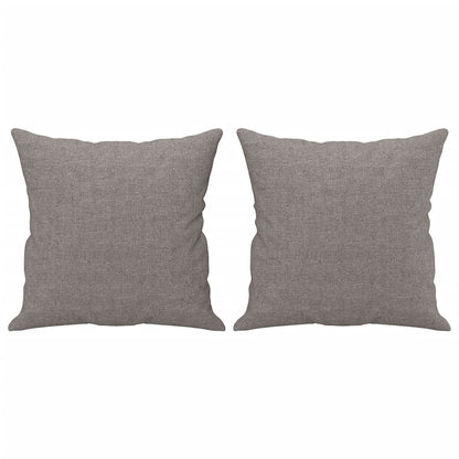 Divano a 2 Posti con Cuscini Tortora 120 cm in Tessuto - homemem39