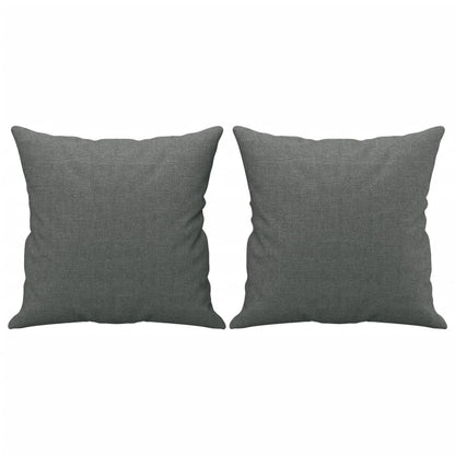 Divano a 2 Posti con Cuscini Grigio Scuro 140 cm in Tessuto | homemem39