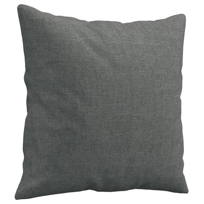 Divano a 2 Posti con Cuscini Grigio Scuro 140 cm in Tessuto | homemem39
