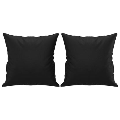 Divano a 2 Posti con Cuscini Nero 120 cm in Similpelle | homemem39