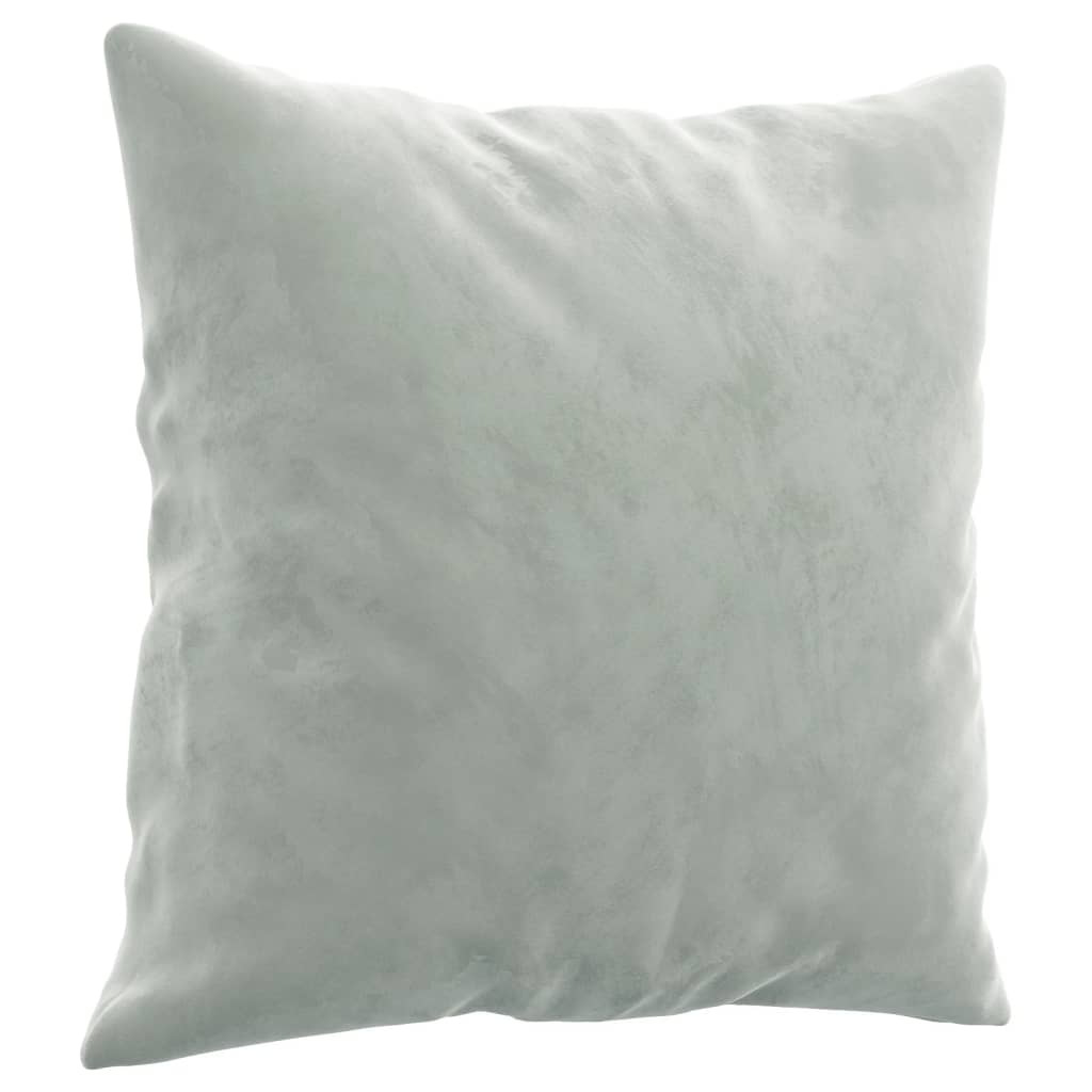Divano a 3 Posti con Cuscini Grigio Chiaro 180 cm in Velluto | homemem39