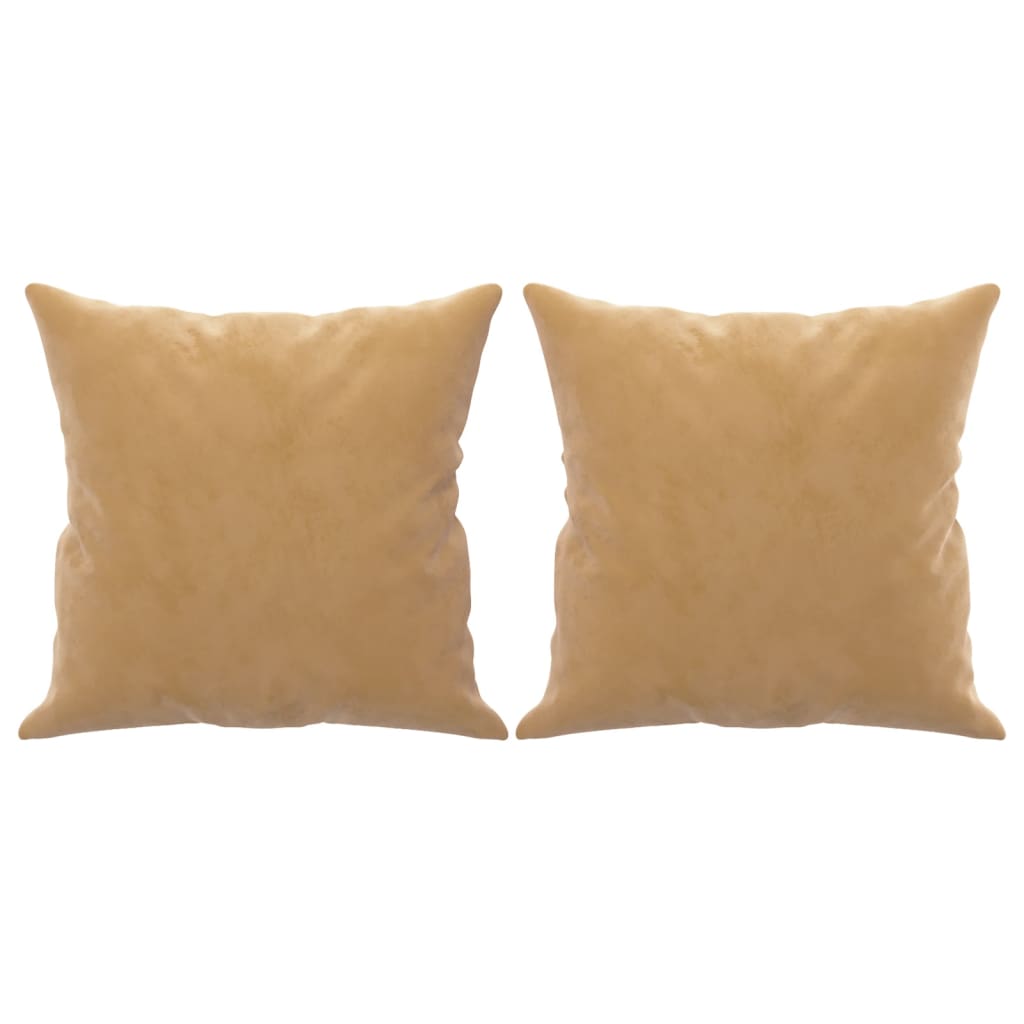 Divano a 3 Posti con Cuscini Marrone 180 cm in Velluto - homemem39