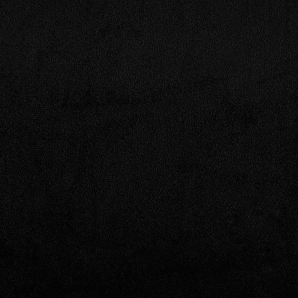 Divano a 2 Posti con Cuscini Nero 120 cm Tessuto Microfibra - homemem39