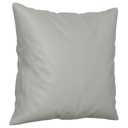 Divano 2 Posti Cuscini Grigio Chiaro 140 cm Tessuto Microfibra - homemem39