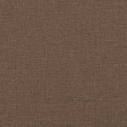 Poltrona con Poggiapiedi Marrone 60 cm in Tessuto - homemem39