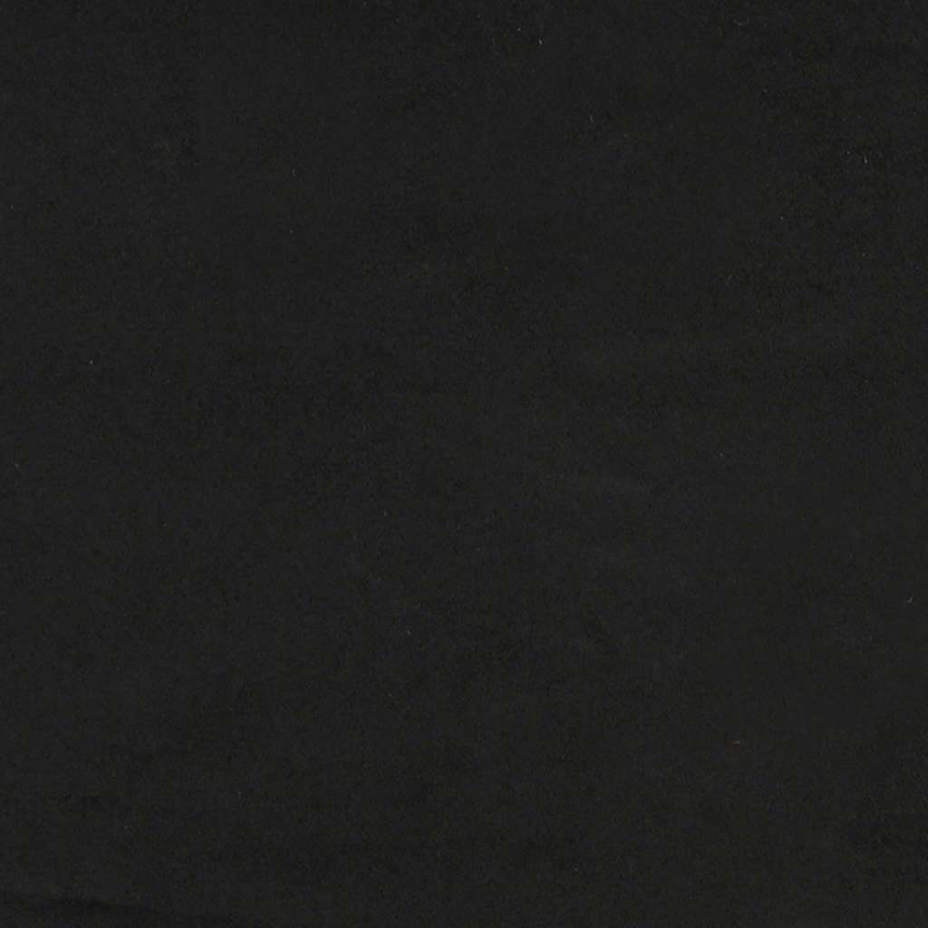 Divano a 3 Posti con Poggiapiedi Nero 180 cm in Velluto | homemem39