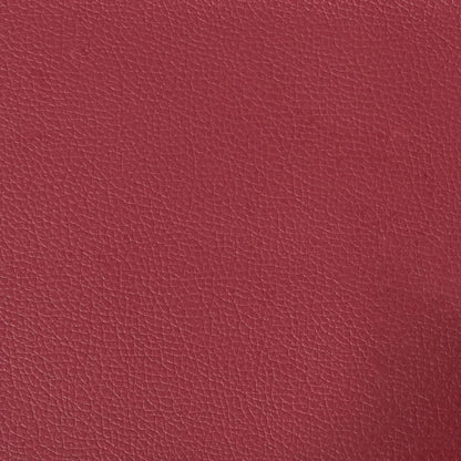 Poltrona con Poggiapiedi Rosso Vino 60 cm in Similpelle - homemem39