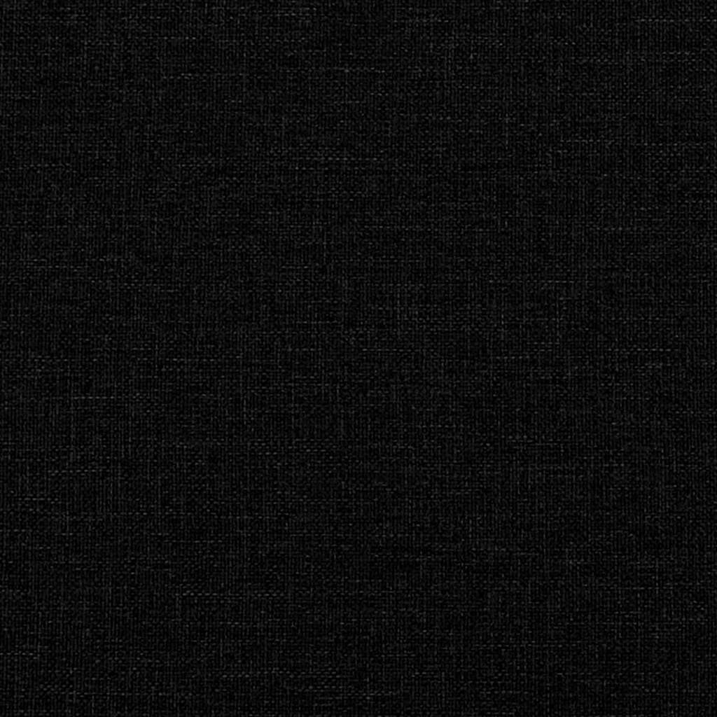 Poltrona con Poggiapiedi Nero 60 cm in Tessuto | homemem39