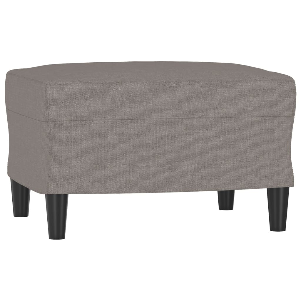 Poltrona con Poggiapiedi Tortora 60 cm in Tessuto | homemem39
