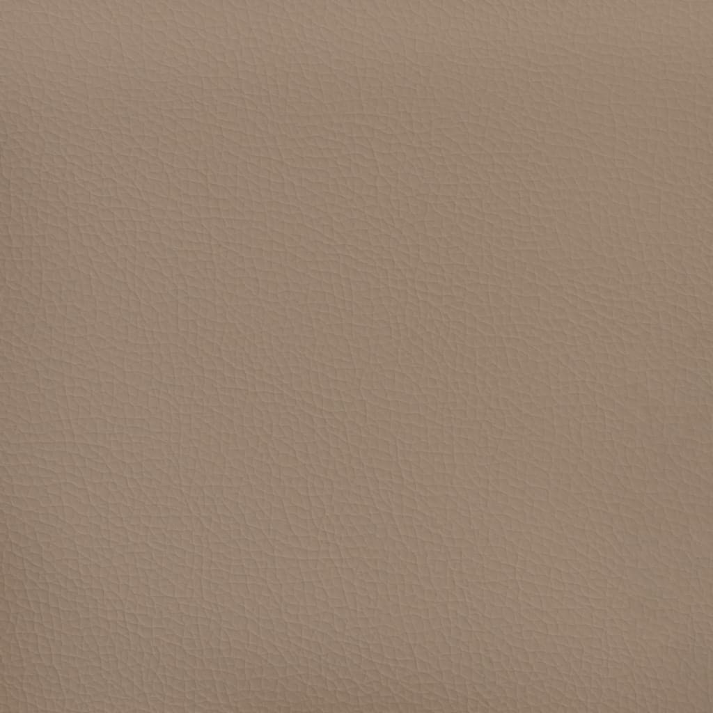 Poltrona con Poggiapiedi Cappuccino 60 cm in Similpelle | homemem39