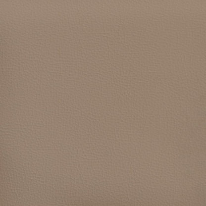 Poltrona con Poggiapiedi Cappuccino 60 cm in Similpelle | homemem39