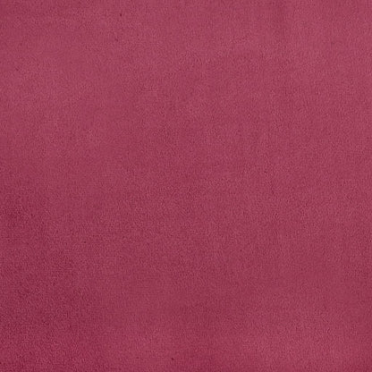 Poltrona con Poggiapiedi Rosso Vino 60 cm in Velluto | homemem39