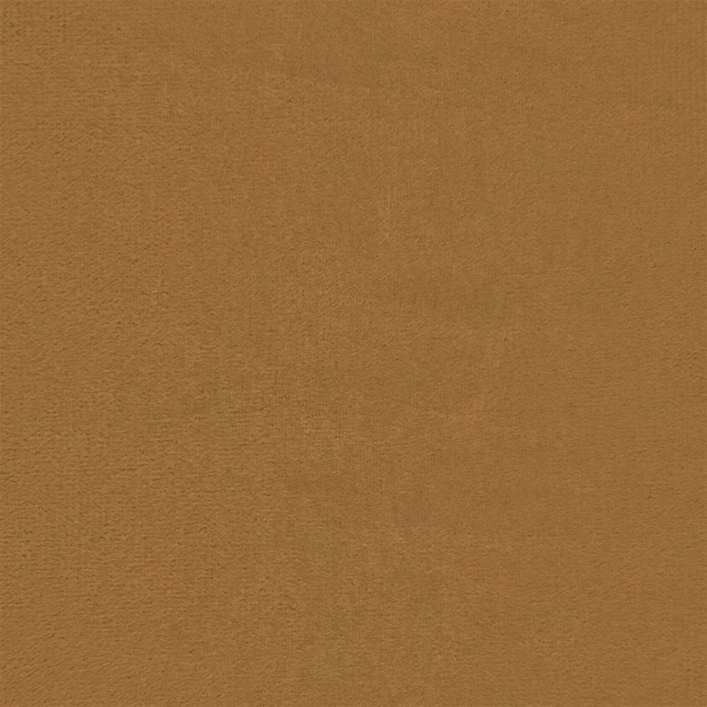 Poltrona con Poggiapiedi Marrone 60 cm in Velluto