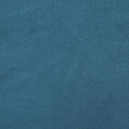 Poltrona con Poggiapiedi Blu 60 cm in Velluto