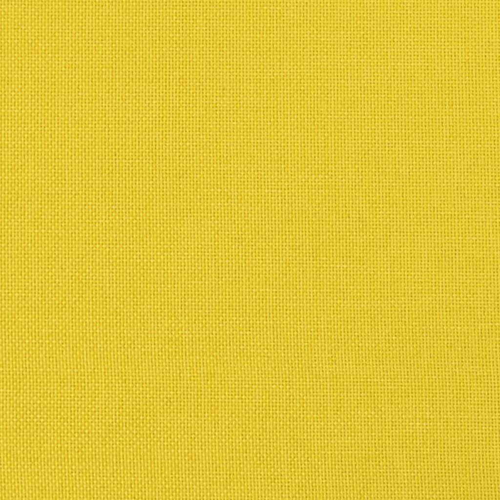 Poltrona con Poggiapiedi Giallo Chiaro 60 cm in Tessuto | homemem39