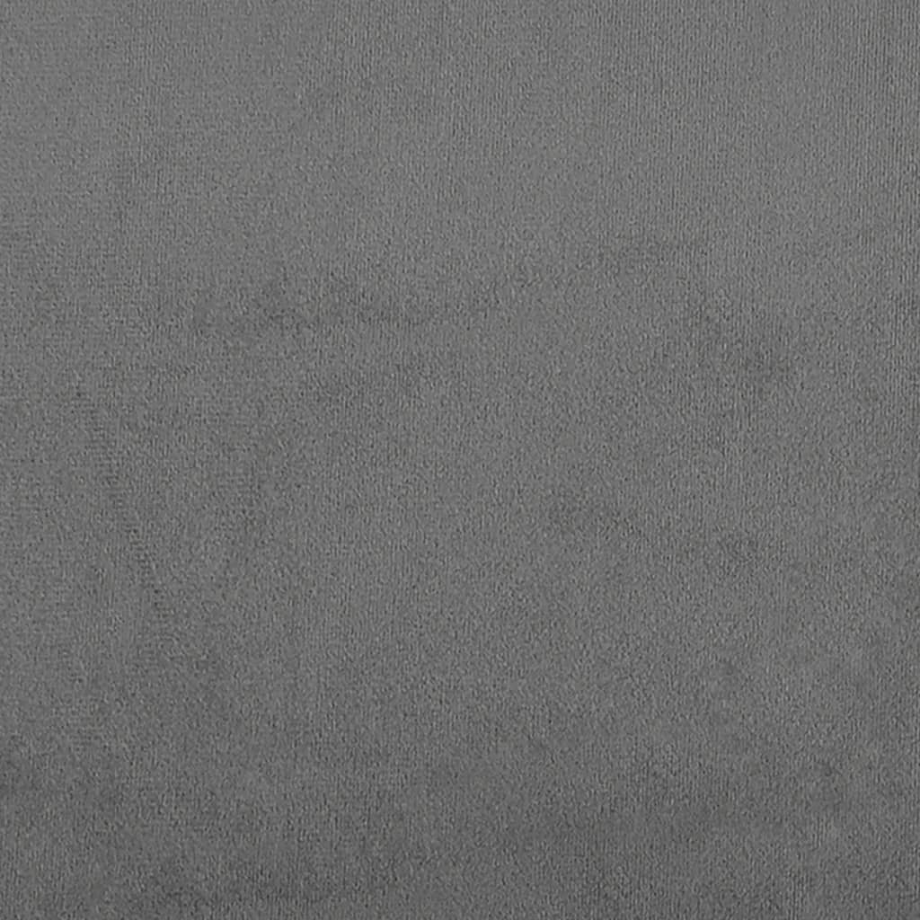 Poltrona con Poggiapiedi Grigio Scuro 60 cm Tessuto Microfibra | homemem39