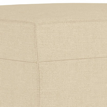 Set di Divani 4 pz con Cuscini Crema in Tessuto | homemem39