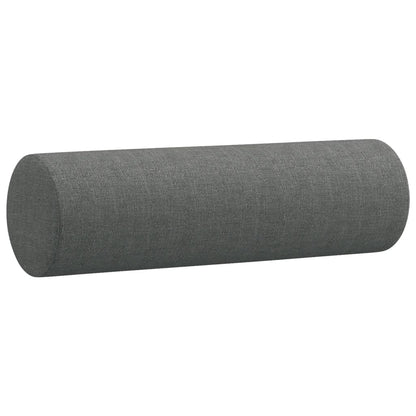 Set di Divani 4 pz con Cuscini Grigio Scuro in Tessuto | homemem39