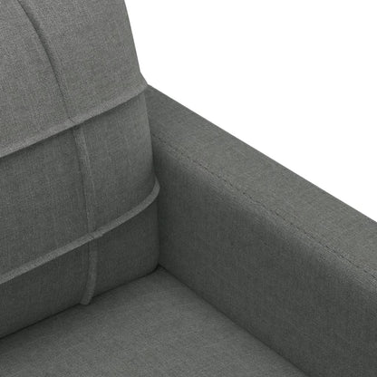 Set di Divani 4 pz con Cuscini Grigio Scuro in Tessuto | homemem39