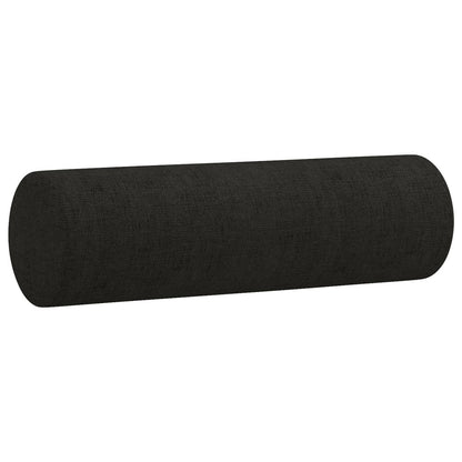 Set Divani 4 pz con Cuscini Nero in Tessuto | homemem39
