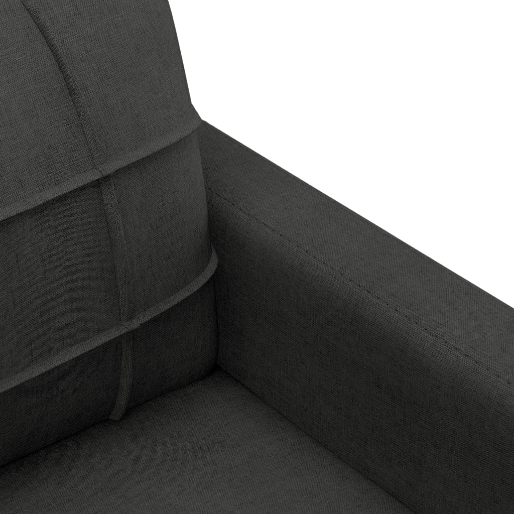 Set Divani 4 pz con Cuscini Nero in Tessuto | homemem39