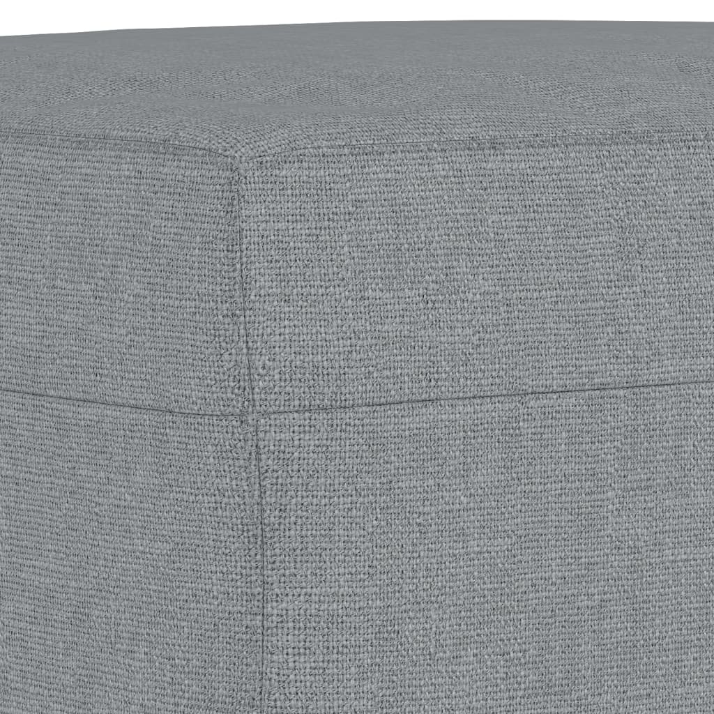 Set di Divani 3 pz con Cuscini Grigio Chiaro in Tessuto | homemem39
