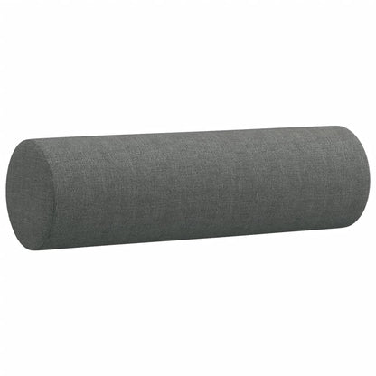 Set di Divani 3 pz con Cuscini Grigio Scuro in Tessuto | homemem39