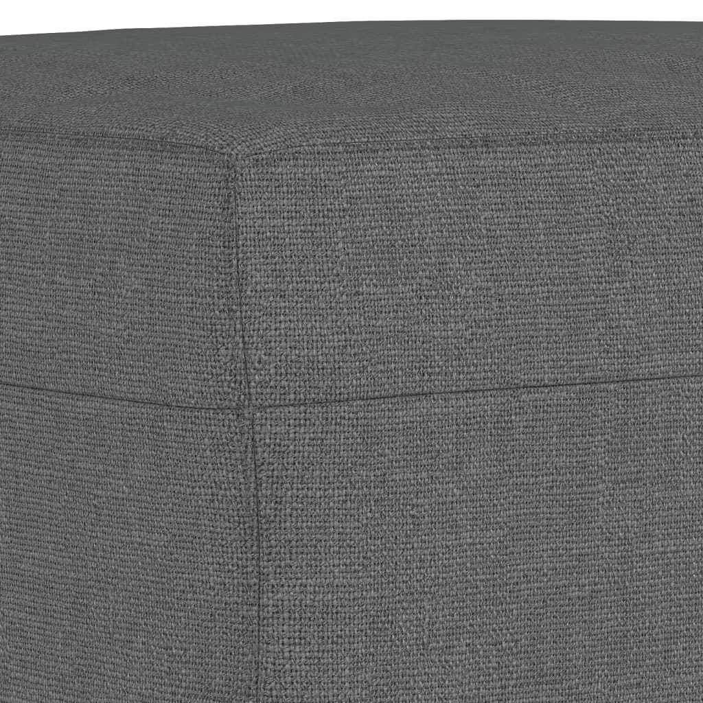 Set di Divani 3 pz con Cuscini Grigio Scuro in Tessuto | homemem39