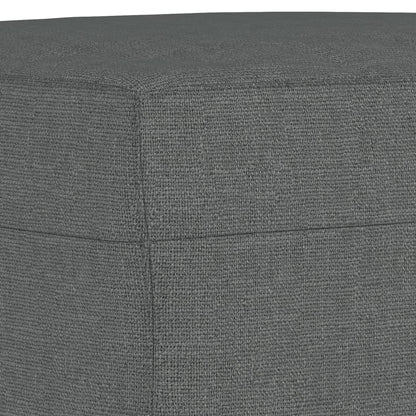 Set di Divani 3 pz con Cuscini Grigio Scuro in Tessuto | homemem39