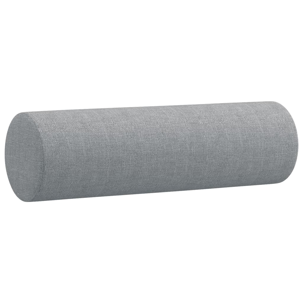 Set Divani 3 pz con Cuscini Grigio Chiaro in Tessuto | homemem39