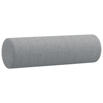 Set Divani 3 pz con Cuscini Grigio Chiaro in Tessuto | homemem39