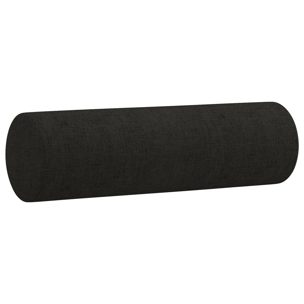 Set Divani 3 pz con Cuscini Nero in Tessuto | homemem39