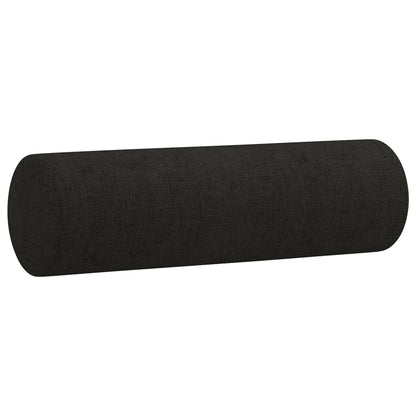 Set Divani 3 pz con Cuscini Nero in Tessuto | homemem39