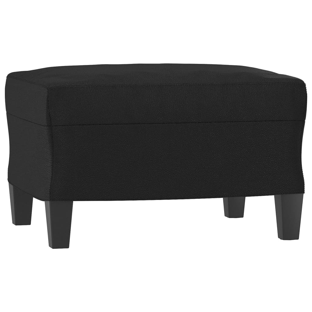 Set di Divani 4 pz con Cuscini Nero in Similpelle | homemem39