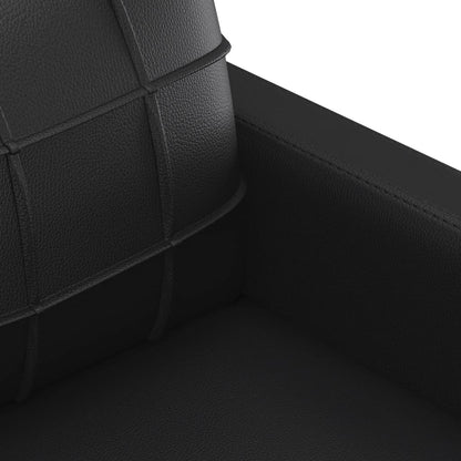 Set di Divani 4 pz con Cuscini Nero in Similpelle | homemem39