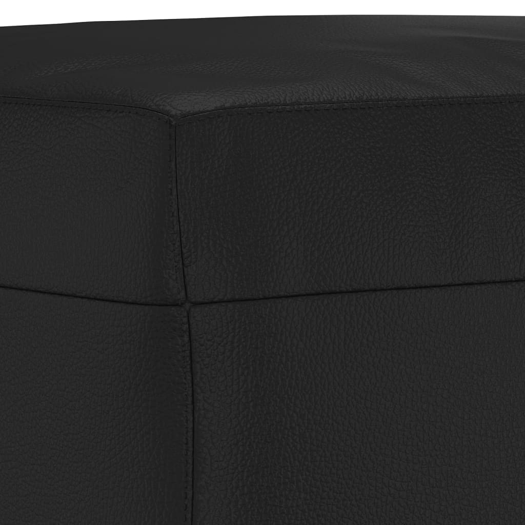 Set di Divani 4 pz con Cuscini Nero in Similpelle | homemem39