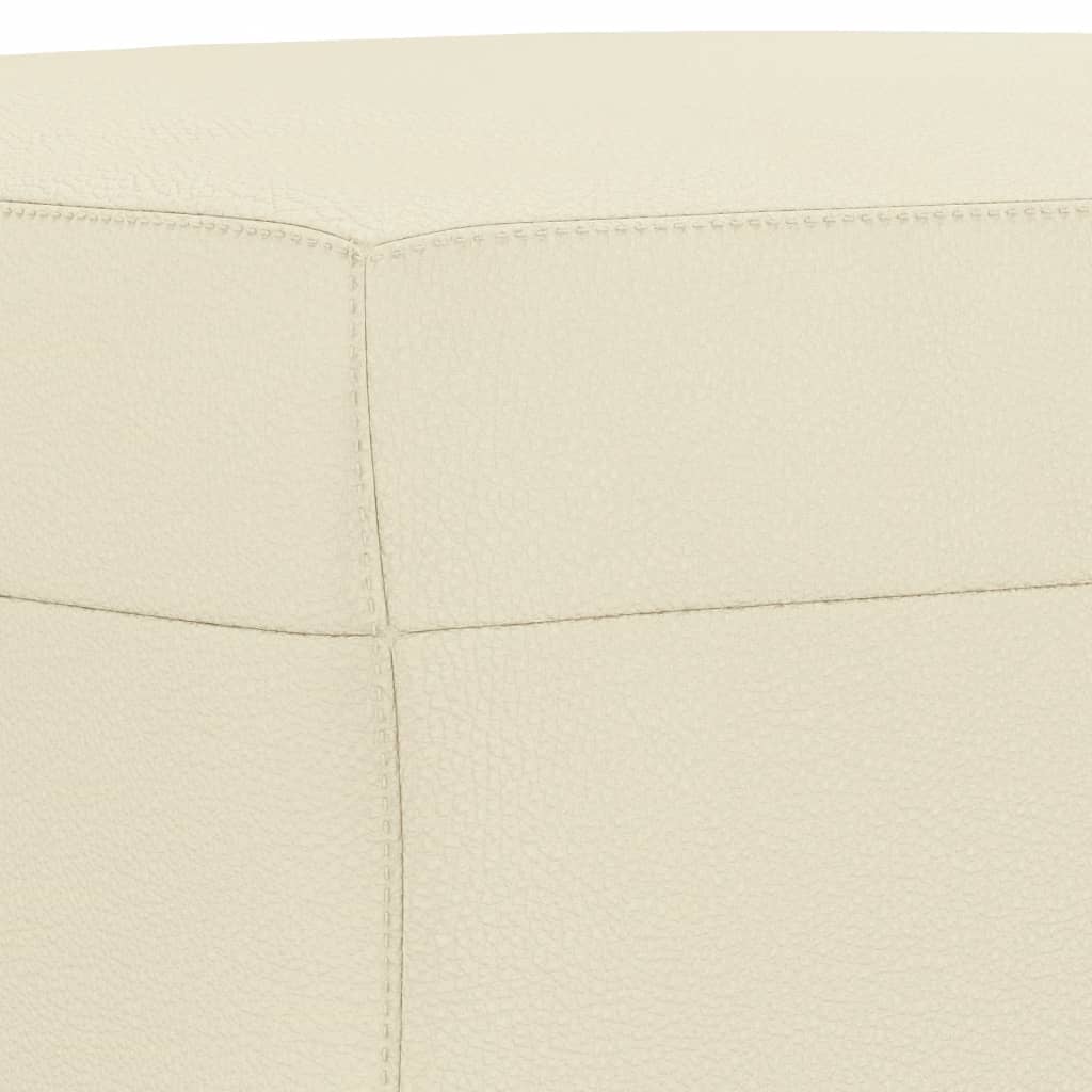 Set di Divani 4 pz con Cuscini crema in Similpelle | homemem39
