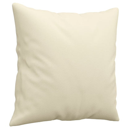 Set di Divani 4 pz con Cuscini Crema in Similpelle | homemem39